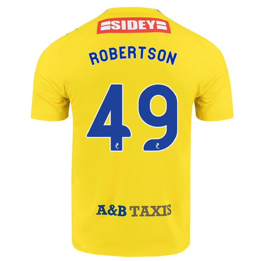 Danxen Herren Jack Robertson #49 Gelb Blau Schwarz Auswärtstrikot Trikot 2026/27 T-Shirt Österreich
