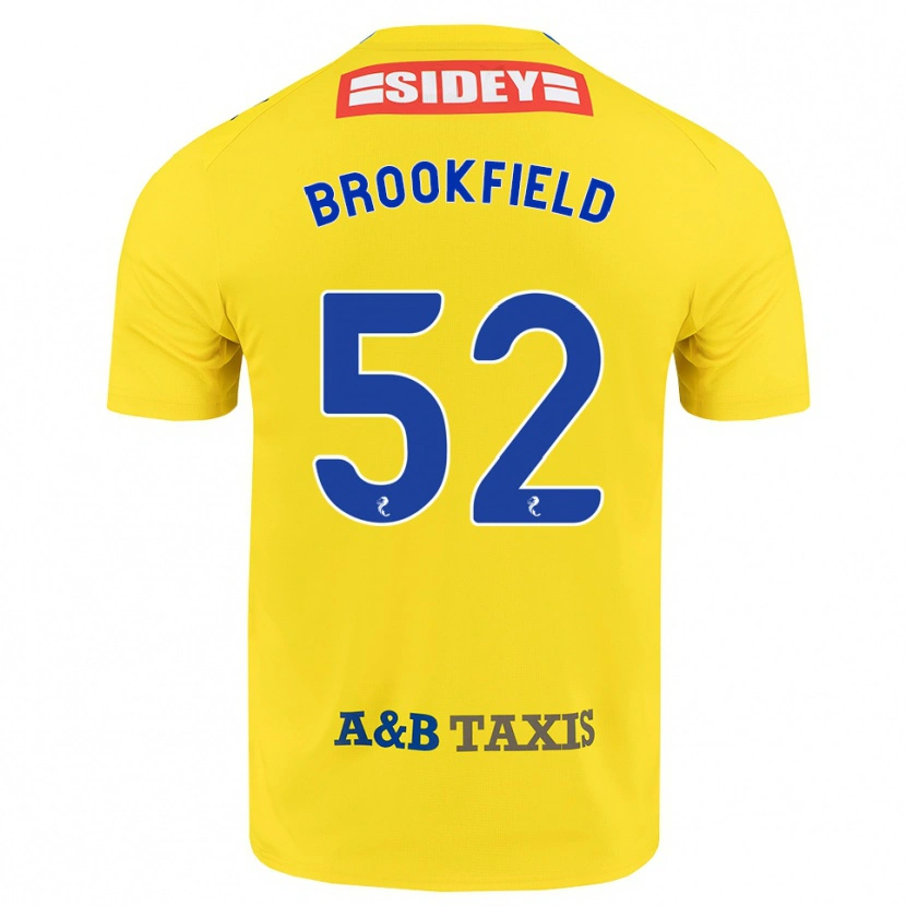Danxen Herren Arran Brookfield #52 Gelb Blau Schwarz Auswärtstrikot Trikot 2026/27 T-Shirt Österreich