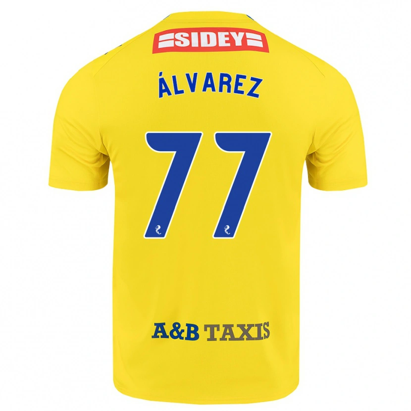 Danxen Herren Unax Álvarez #77 Gelb Blau Schwarz Auswärtstrikot Trikot 2026/27 T-Shirt Österreich