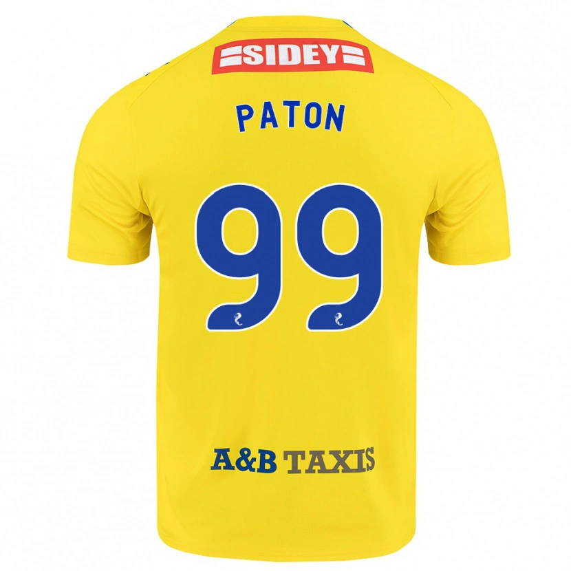 Danxen Herren Ruari Paton #99 Gelb Blau Schwarz Auswärtstrikot Trikot 2026/27 T-Shirt Österreich