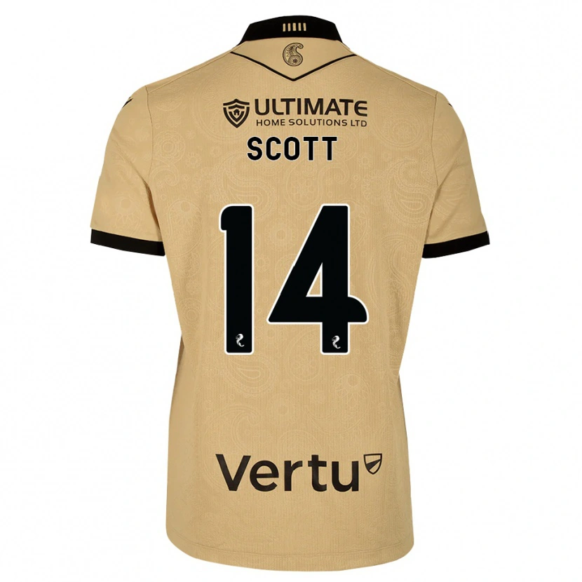 Danxen Herren James Scott #14 Burlywood Schwarz Auswärtstrikot Trikot 2026/27 T-Shirt Österreich