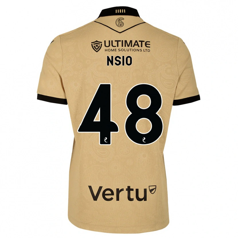 Danxen Herren Paul Nsio #48 Burlywood Schwarz Auswärtstrikot Trikot 2026/27 T-Shirt Österreich
