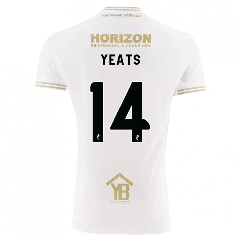 Danxen Herren Finn Yeats #14 Weizen Weiß Auswärtstrikot Trikot 2026/27 T-Shirt Österreich