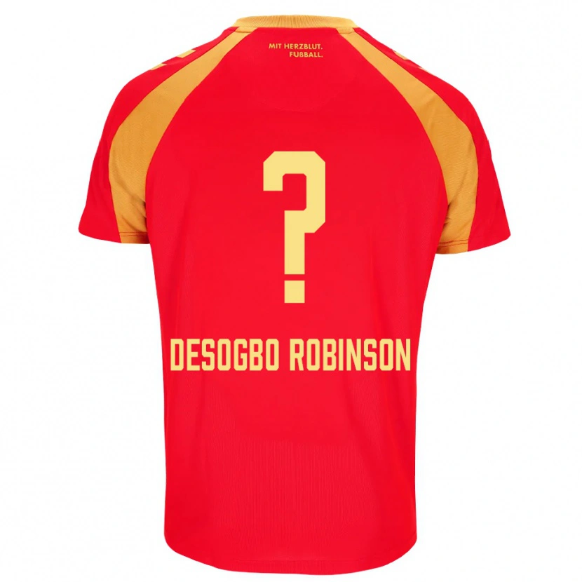 Danxen Herren Jermaine Desogbo Robinson #0 Rot Orange Schwarz Auswärtstrikot Trikot 2026/27 T-Shirt Österreich