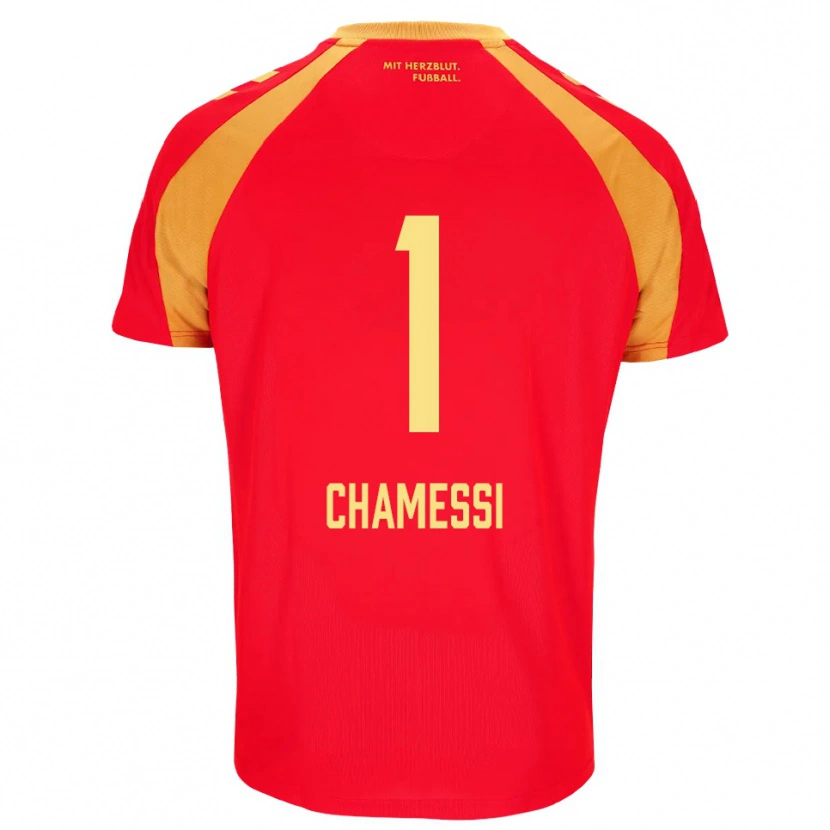 Danxen Herren Ian Chamessi #1 Rot Orange Schwarz Auswärtstrikot Trikot 2026/27 T-Shirt Österreich