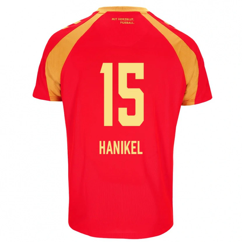 Danxen Herren Maximilian Hanikel #15 Rot Orange Schwarz Auswärtstrikot Trikot 2026/27 T-Shirt Österreich
