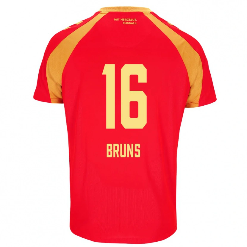 Danxen Herren Tom Bruns #16 Rot Orange Schwarz Auswärtstrikot Trikot 2026/27 T-Shirt Österreich