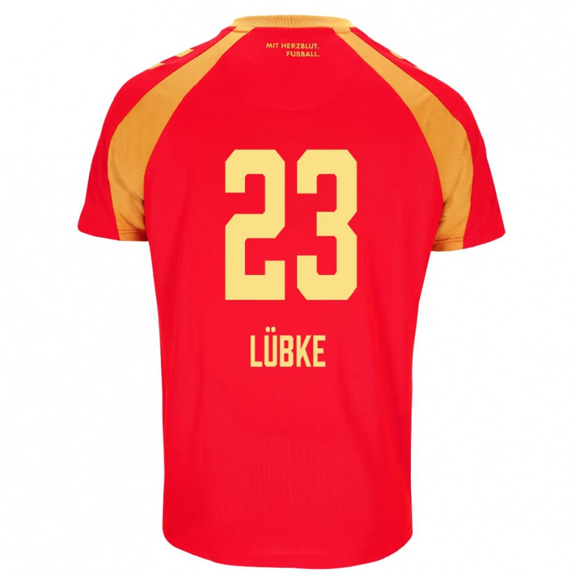 Danxen Herren Jesper Lübke #23 Rot Orange Schwarz Auswärtstrikot Trikot 2026/27 T-Shirt Österreich