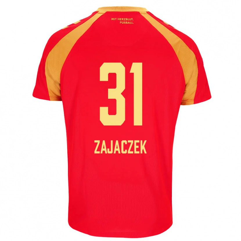 Danxen Herren Arne Zajaczek #31 Rot Orange Schwarz Auswärtstrikot Trikot 2026/27 T-Shirt Österreich