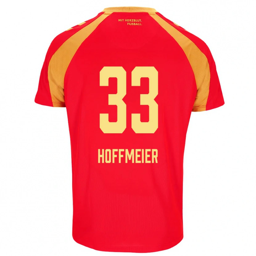 Danxen Herren Marcel Hoffmeier #33 Rot Orange Schwarz Auswärtstrikot Trikot 2026/27 T-Shirt Österreich