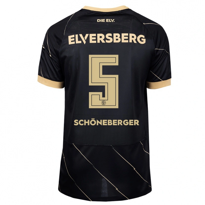 Danxen Herren Louis Schöneberger #5 Schwarz Braun Auswärtstrikot Trikot 2026/27 T-Shirt Österreich