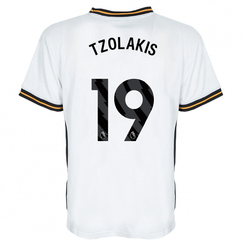 Danxen Herren Konstantinos Tzolakis #19 Weiß Orange Schwarz Auswärtstrikot Trikot 2026/27 T-Shirt Österreich