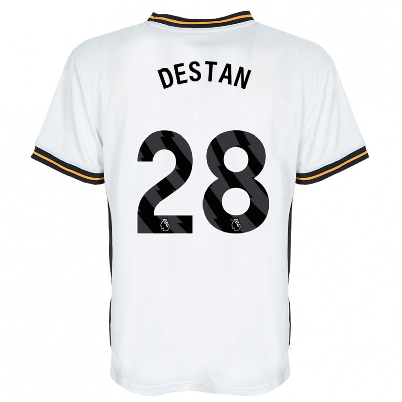 Danxen Herren Enis Destan #28 Weiß Orange Schwarz Auswärtstrikot Trikot 2026/27 T-Shirt Österreich