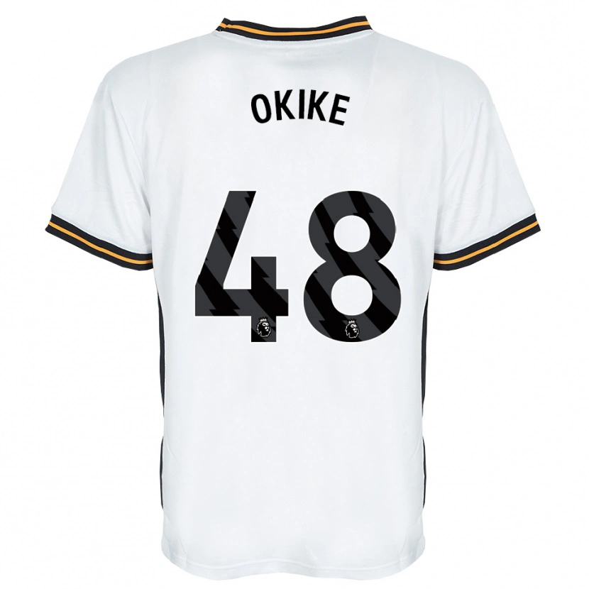 Danxen Herren Calvin Okike #48 Weiß Orange Schwarz Auswärtstrikot Trikot 2026/27 T-Shirt Österreich