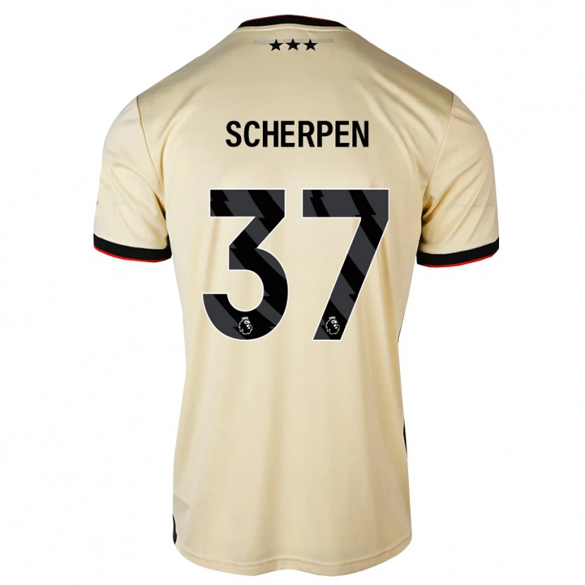 Danxen Herren Kjell Scherpen #37 Zitronen-Chiffon Schwarz Rot Auswärtstrikot Trikot 2026/27 T-Shirt Österreich