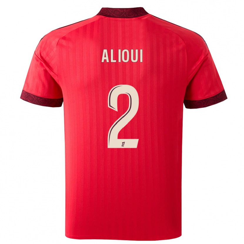 Danxen Herren Adam Alioui #2 Burgund Rot Weiß Auswärtstrikot Trikot 2026/27 T-Shirt Österreich
