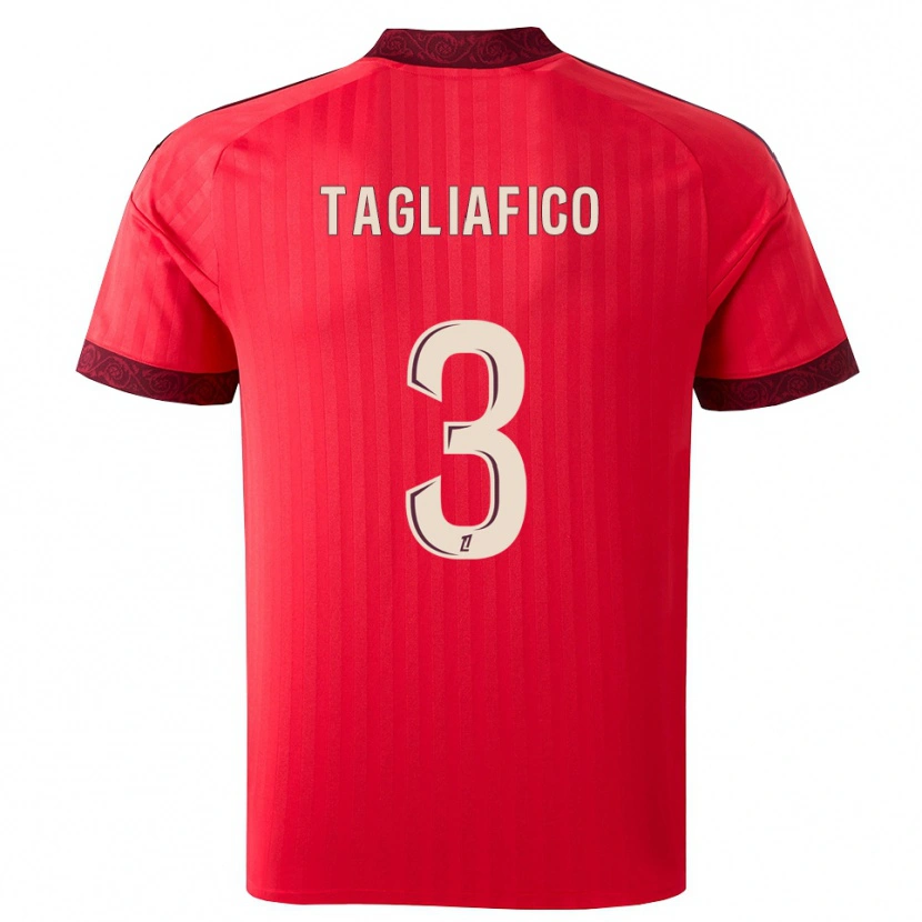 Danxen Herren Nicolás Tagliafico #3 Burgund Rot Weiß Auswärtstrikot Trikot 2026/27 T-Shirt Österreich