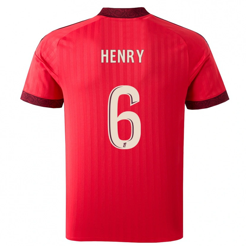 Danxen Herren Amandine Henry #6 Burgund Rot Weiß Auswärtstrikot Trikot 2026/27 T-Shirt Österreich