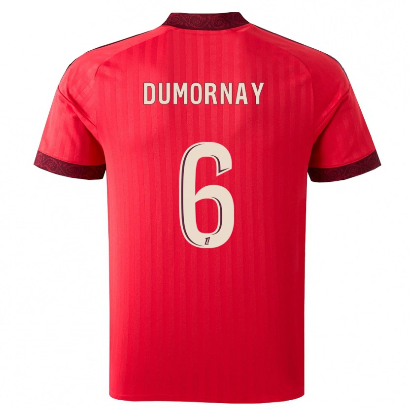 Danxen Herren Melchie Dumornay #6 Burgund Rot Weiß Auswärtstrikot Trikot 2026/27 T-Shirt Österreich