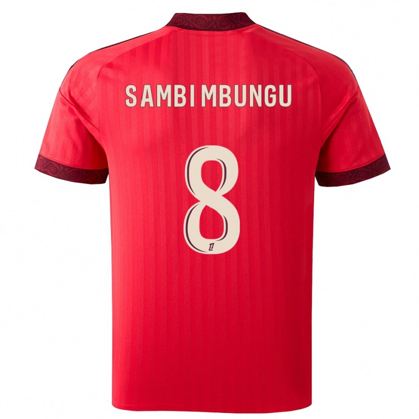 Danxen Herren Cluver Sambi Mbungu #8 Burgund Rot Weiß Auswärtstrikot Trikot 2026/27 T-Shirt Österreich