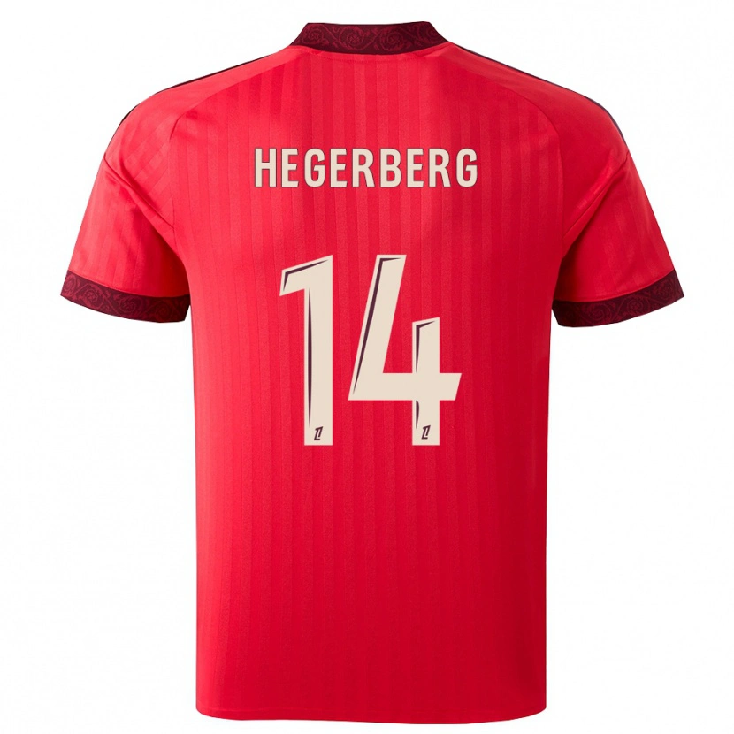 Danxen Herren Ada Hegerberg #14 Burgund Rot Weiß Auswärtstrikot Trikot 2026/27 T-Shirt Österreich