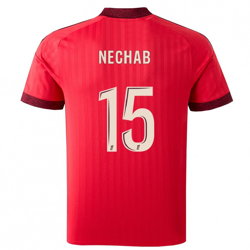 Danxen Herren Walid Nechab #15 Burgund Rot Weiß Auswärtstrikot Trikot 2026/27 T-Shirt Österreich