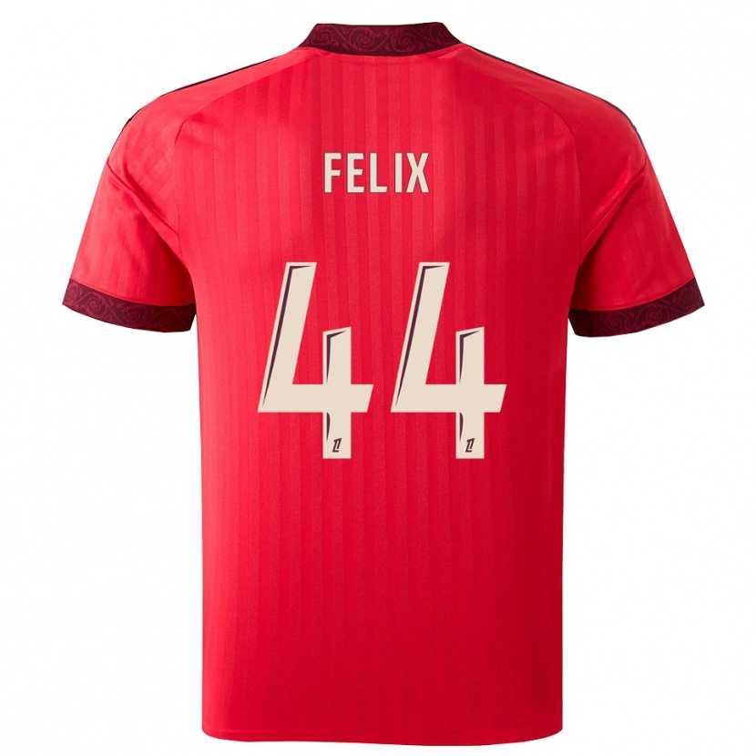 Danxen Herren Marley Felix #44 Burgund Rot Weiß Auswärtstrikot Trikot 2026/27 T-Shirt Österreich