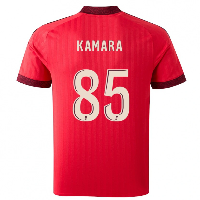 Danxen Herren Noham Kamara #85 Burgund Rot Weiß Auswärtstrikot Trikot 2026/27 T-Shirt Österreich