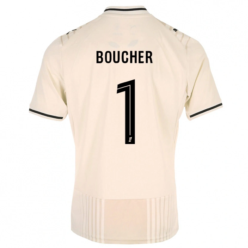Danxen Herren Zacharie Boucher #1 Altgold Schwarz Antikweiß Auswärtstrikot Trikot 2026/27 T-Shirt Österreich