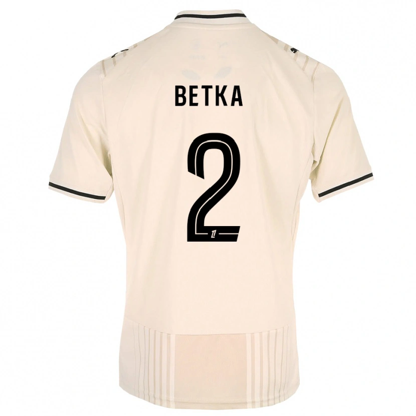 Danxen Herren Naël Betka #2 Altgold Schwarz Antikweiß Auswärtstrikot Trikot 2026/27 T-Shirt Österreich