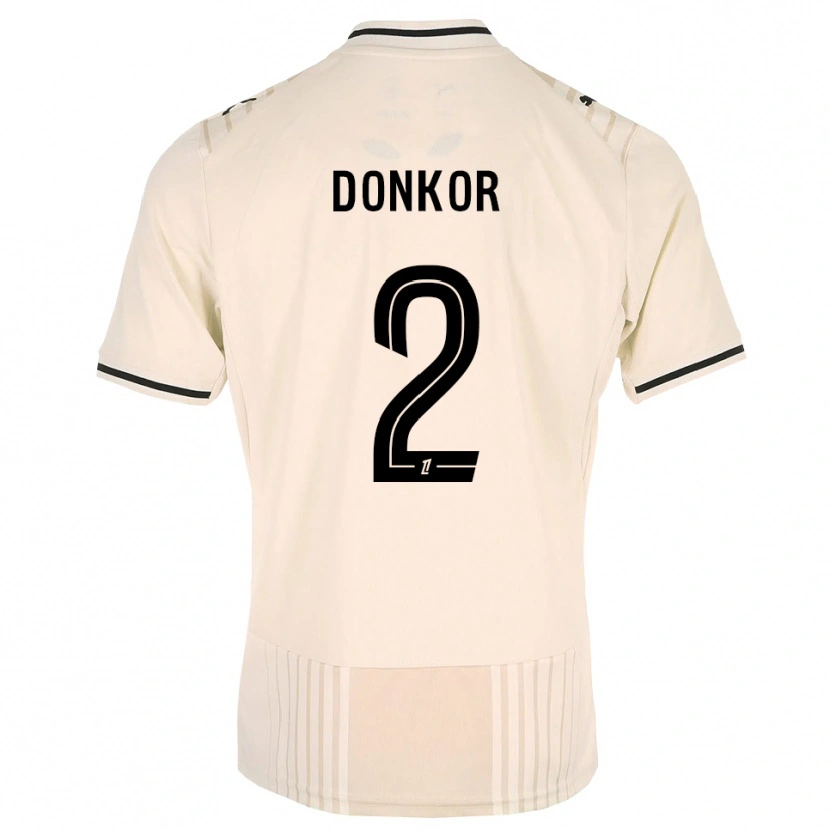 Danxen Herren Noah Donkor #2 Altgold Schwarz Antikweiß Auswärtstrikot Trikot 2026/27 T-Shirt Österreich