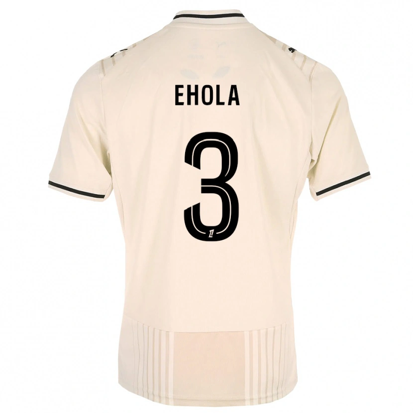 Danxen Herren Ange Ehola #3 Altgold Schwarz Antikweiß Auswärtstrikot Trikot 2026/27 T-Shirt Österreich