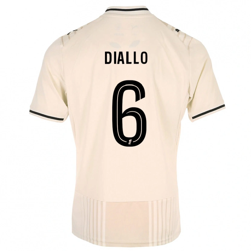 Danxen Herren Amadou Diallo #6 Altgold Schwarz Antikweiß Auswärtstrikot Trikot 2026/27 T-Shirt Österreich