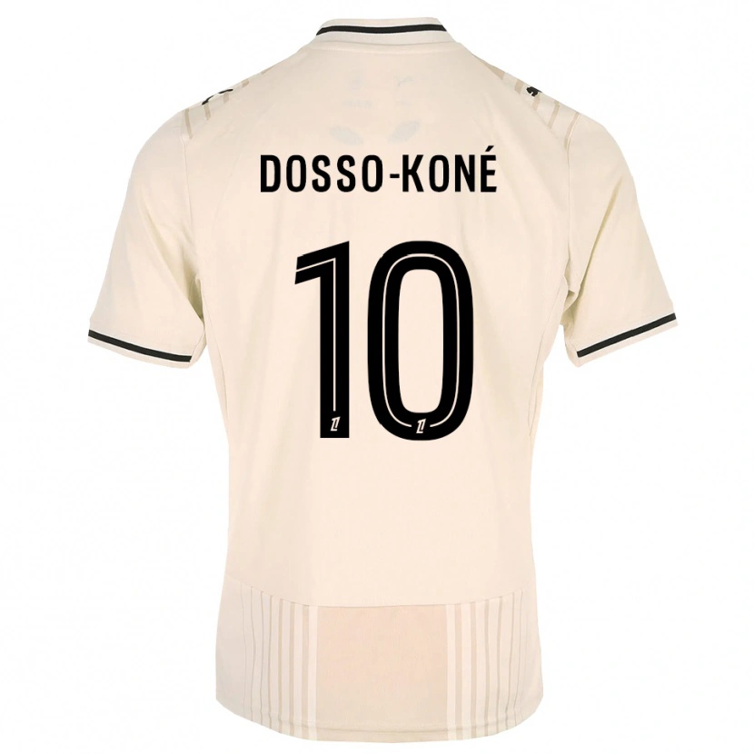 Danxen Herren Namory Dosso-Koné #10 Altgold Schwarz Antikweiß Auswärtstrikot Trikot 2026/27 T-Shirt Österreich