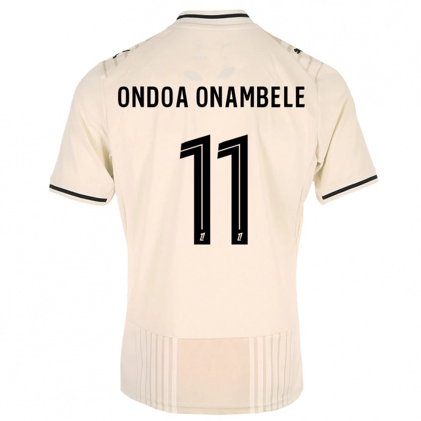 Danxen Herren Fred Ondoa Onambele #11 Altgold Schwarz Antikweiß Auswärtstrikot Trikot 2026/27 T-Shirt Österreich