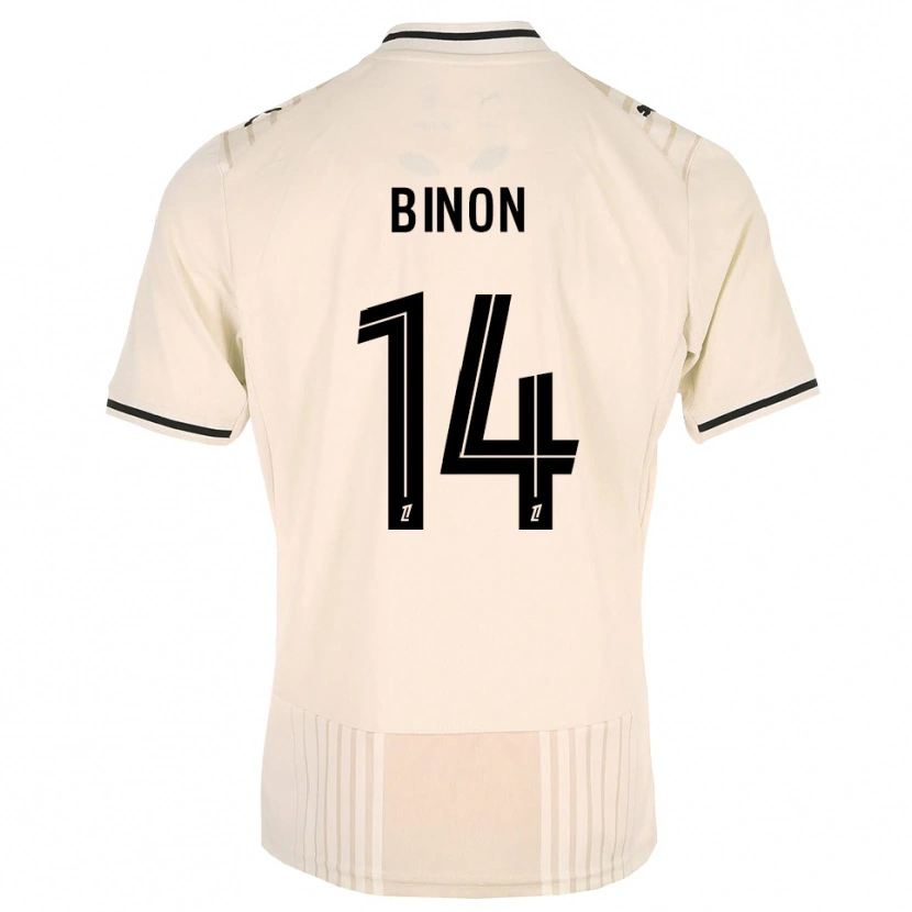 Danxen Herren Théo Binon #14 Altgold Schwarz Antikweiß Auswärtstrikot Trikot 2026/27 T-Shirt Österreich