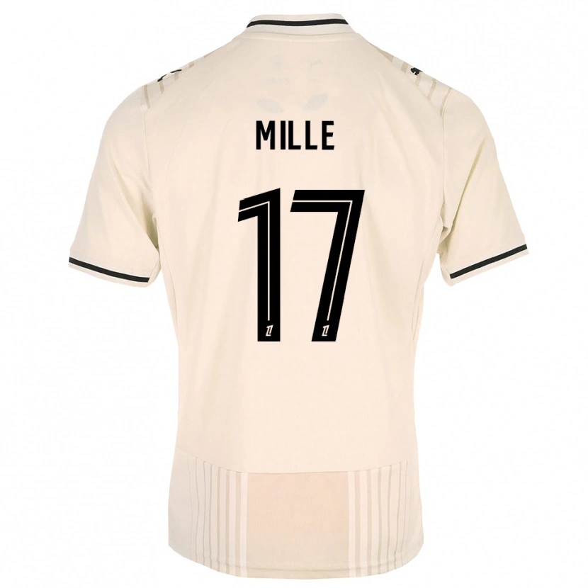 Danxen Herren Antoine Mille #17 Altgold Schwarz Antikweiß Auswärtstrikot Trikot 2026/27 T-Shirt Österreich