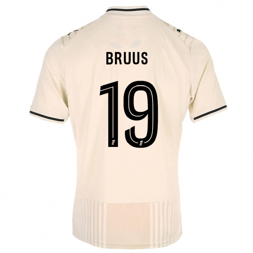 Danxen Herren Andreas Bruus #19 Altgold Schwarz Antikweiß Auswärtstrikot Trikot 2026/27 T-Shirt Österreich