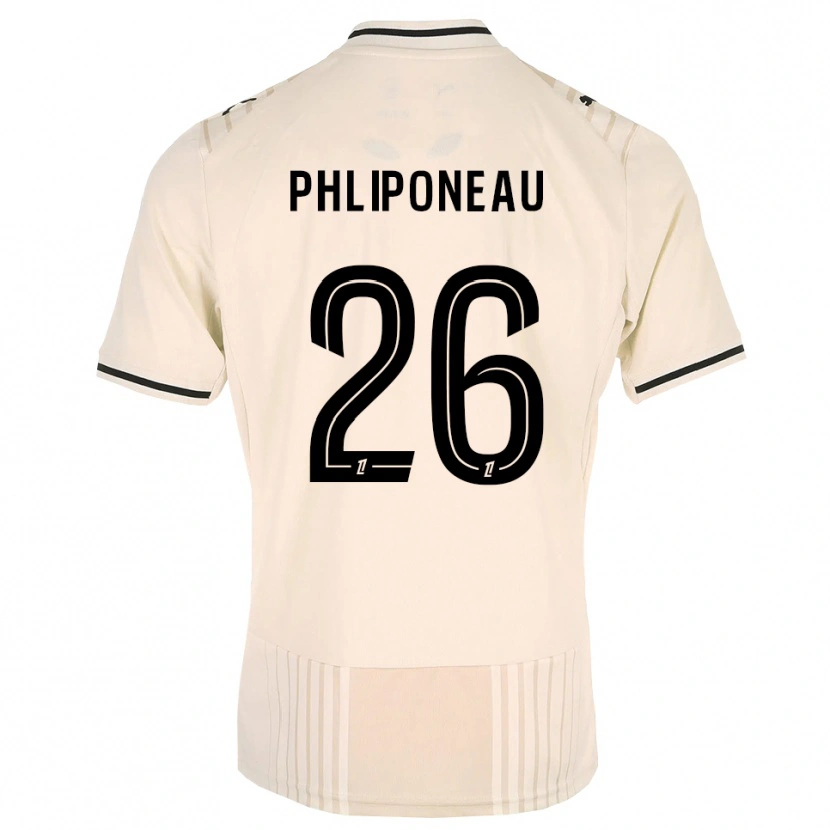 Danxen Herren Alexandre Phliponeau #26 Altgold Schwarz Antikweiß Auswärtstrikot Trikot 2026/27 T-Shirt Österreich