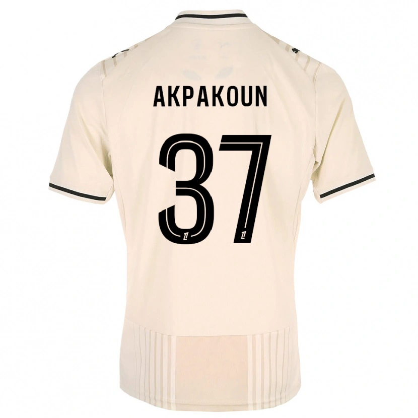 Danxen Herren Tom Akpakoun #37 Altgold Schwarz Antikweiß Auswärtstrikot Trikot 2026/27 T-Shirt Österreich