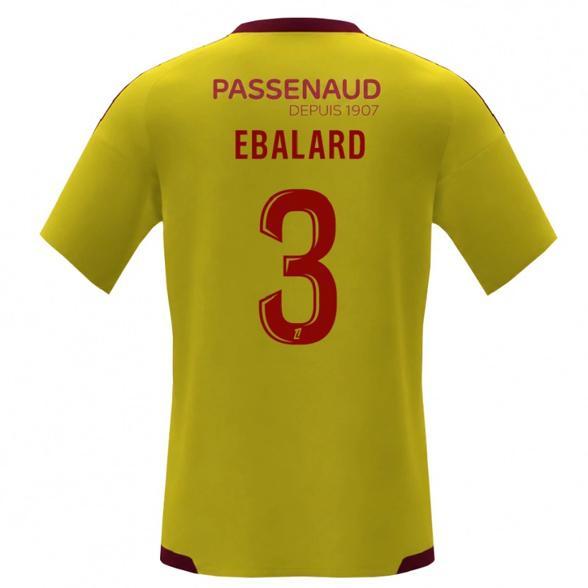 Danxen Herren Yannick Ebalard #3 Gelb Rot Grün Auswärtstrikot Trikot 2026/27 T-Shirt Österreich