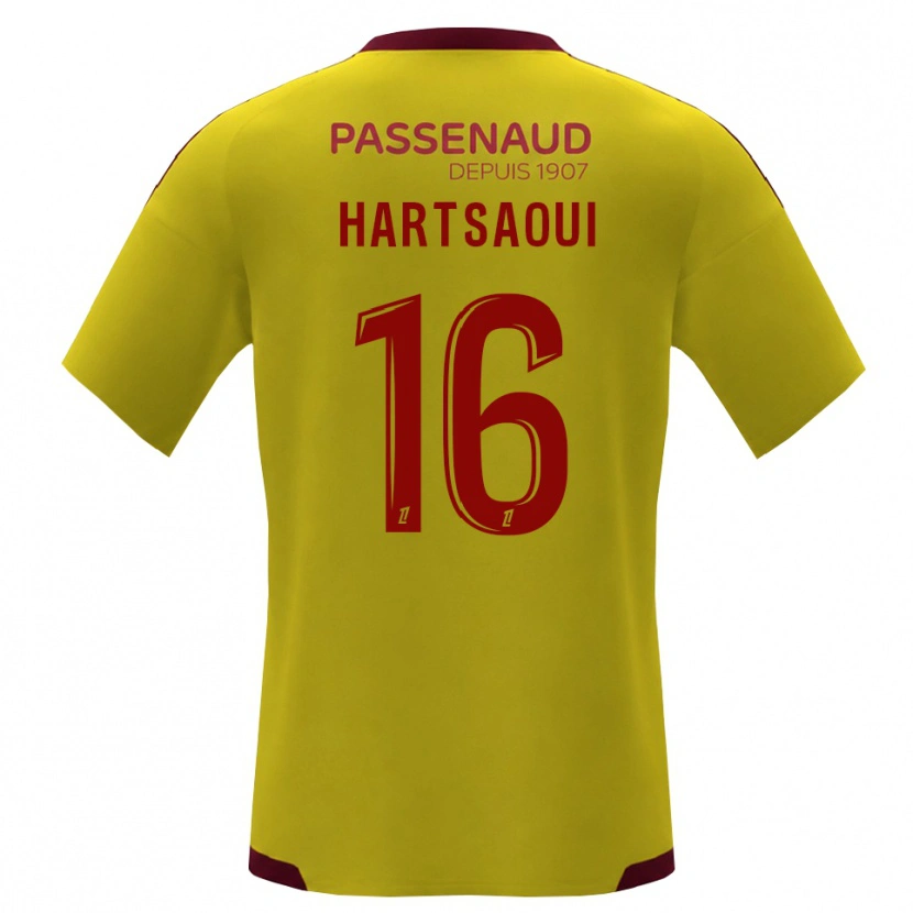 Danxen Herren Bilel Hartsaoui #16 Gelb Rot Grün Auswärtstrikot Trikot 2026/27 T-Shirt Österreich