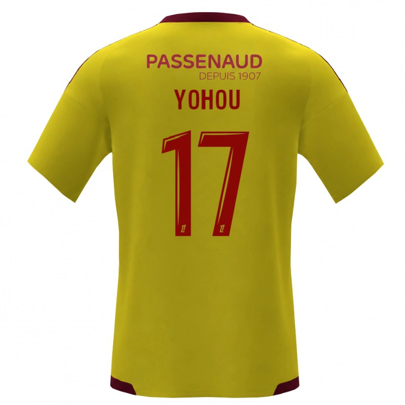 Danxen Herren Samuel Yohou #17 Gelb Rot Grün Auswärtstrikot Trikot 2026/27 T-Shirt Österreich