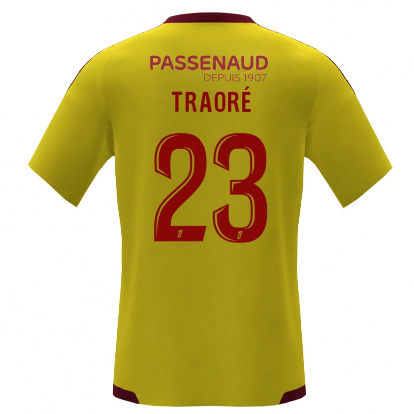 Danxen Herren Daouda Traoré #23 Gelb Rot Grün Auswärtstrikot Trikot 2026/27 T-Shirt Österreich