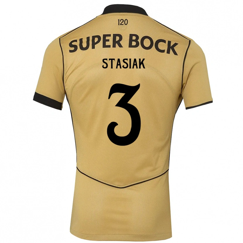 Danxen Herren Jakub Stasiak #3 Goldgelb Schwarz Auswärtstrikot Trikot 2026/27 T-Shirt Österreich