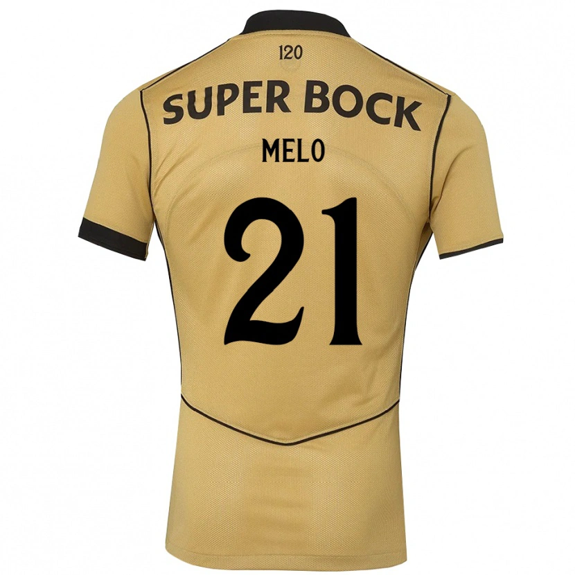 Danxen Herren Gabriel Melo #21 Goldgelb Schwarz Auswärtstrikot Trikot 2026/27 T-Shirt Österreich