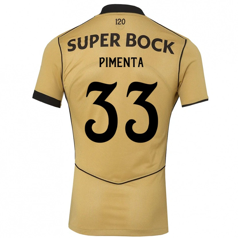 Danxen Herren Carolina Pimenta #33 Goldgelb Schwarz Auswärtstrikot Trikot 2026/27 T-Shirt Österreich