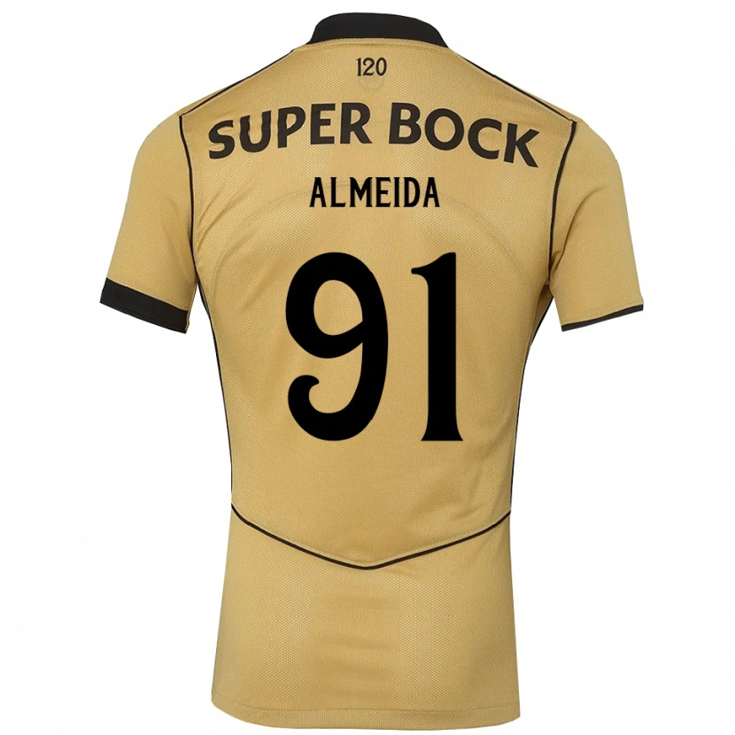 Danxen Herren Miguel Almeida #91 Goldgelb Schwarz Auswärtstrikot Trikot 2026/27 T-Shirt Österreich