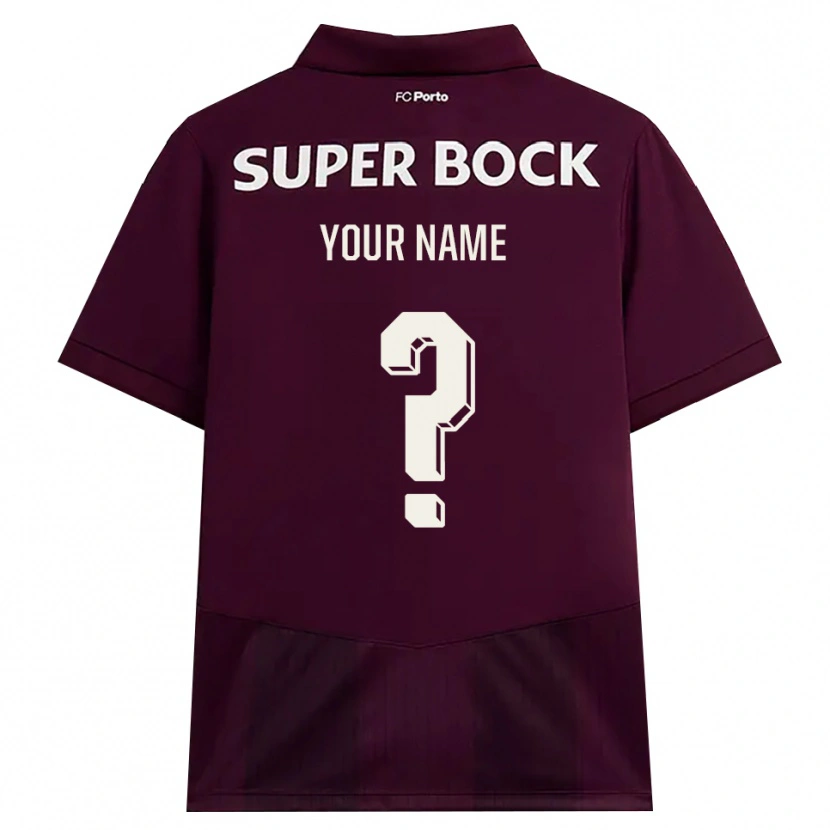Danxen Herren Ihren Namen #0 Burgund Weiß Auswärtstrikot Trikot 2026/27 T-Shirt Österreich