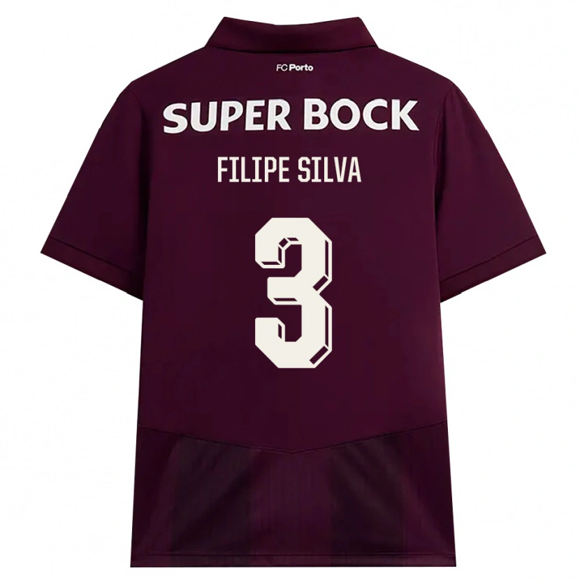 Danxen Herren Filipe Silva #3 Burgund Weiß Auswärtstrikot Trikot 2026/27 T-Shirt Österreich